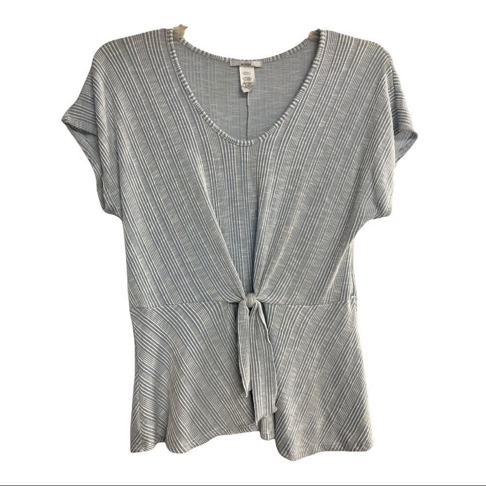 ‎ACEMI, Blue & White stripe top.XS